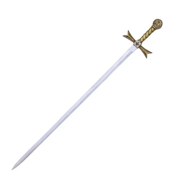 Masonic Templar Sword | Buy Masonic Swords for Sale in our knights templar sword with gold hilt and black scabbard 35 3/4&quot