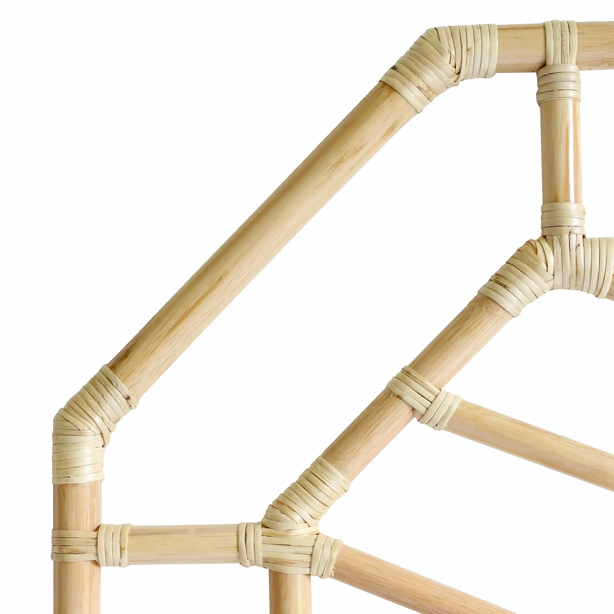 Contemporary hotel decor rattan queen bed frame with headboard wicker headboards for queen beds