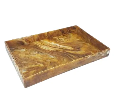 Top Grade Serving Platter New Arrival Resin Tray Indian Exporters on Sale Decorative Border Resin Tray