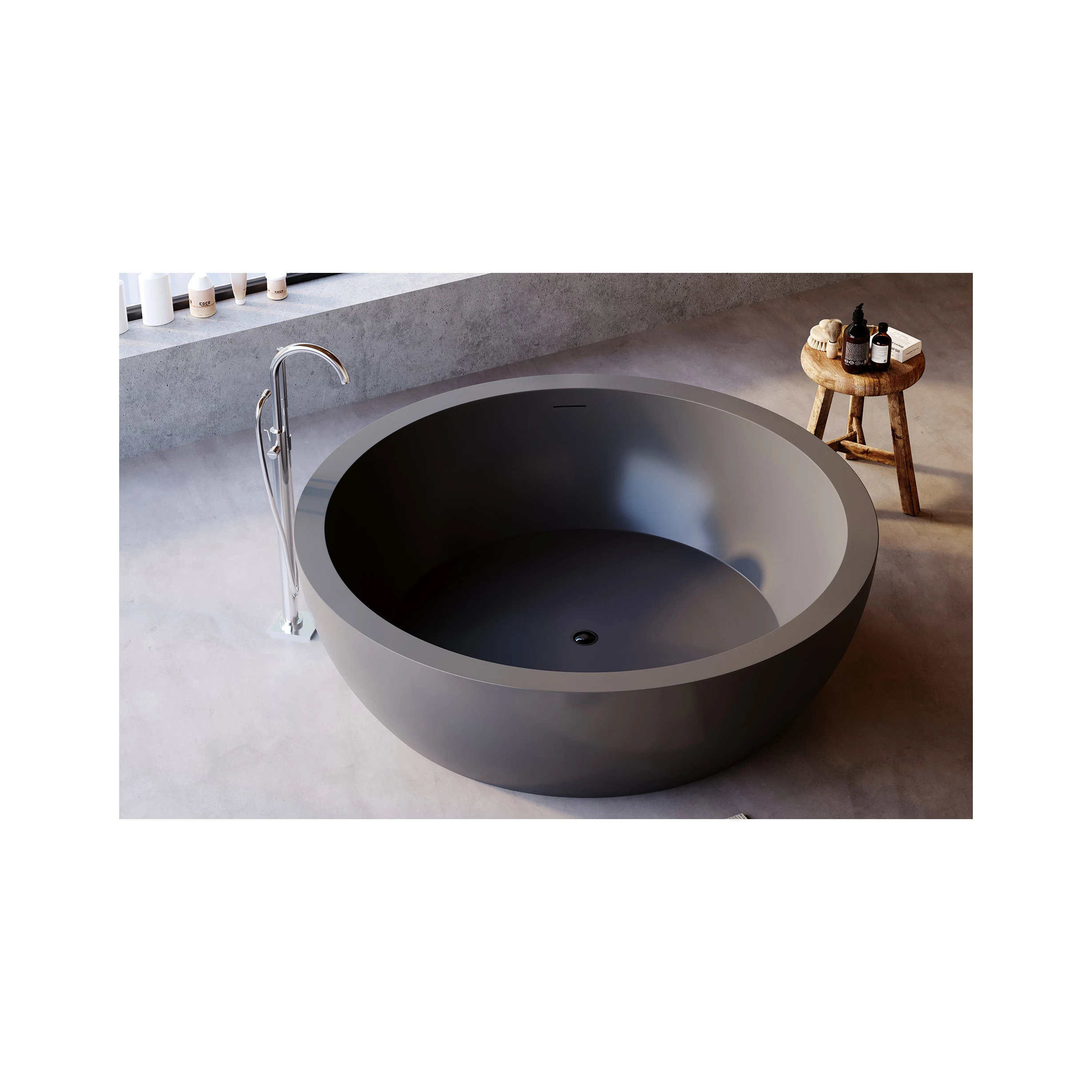 Freestanding Floor Mounted Brass Matte Black Bathroom Bathtub System Kit Waterfall Spout Bathtub Shower Faucet Mixer Set