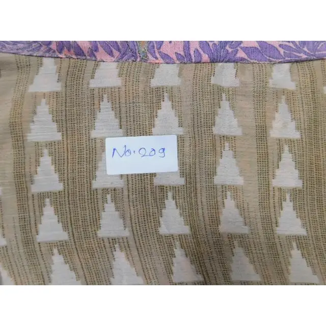 Vintage silk saree Magic Wrap Skirts Handmade Silk Reversible rapron skirt 2 layer wrap