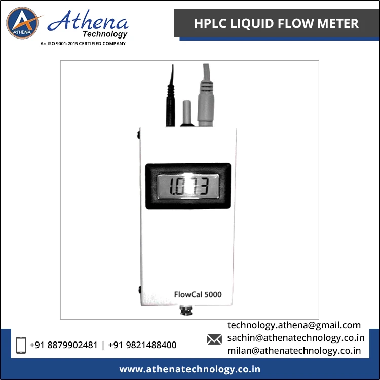 Indian Manufacturer Selling Innovative Technology Automatic Grade Liquid Flow Meter for HPLC Solvents for Laboratory Use