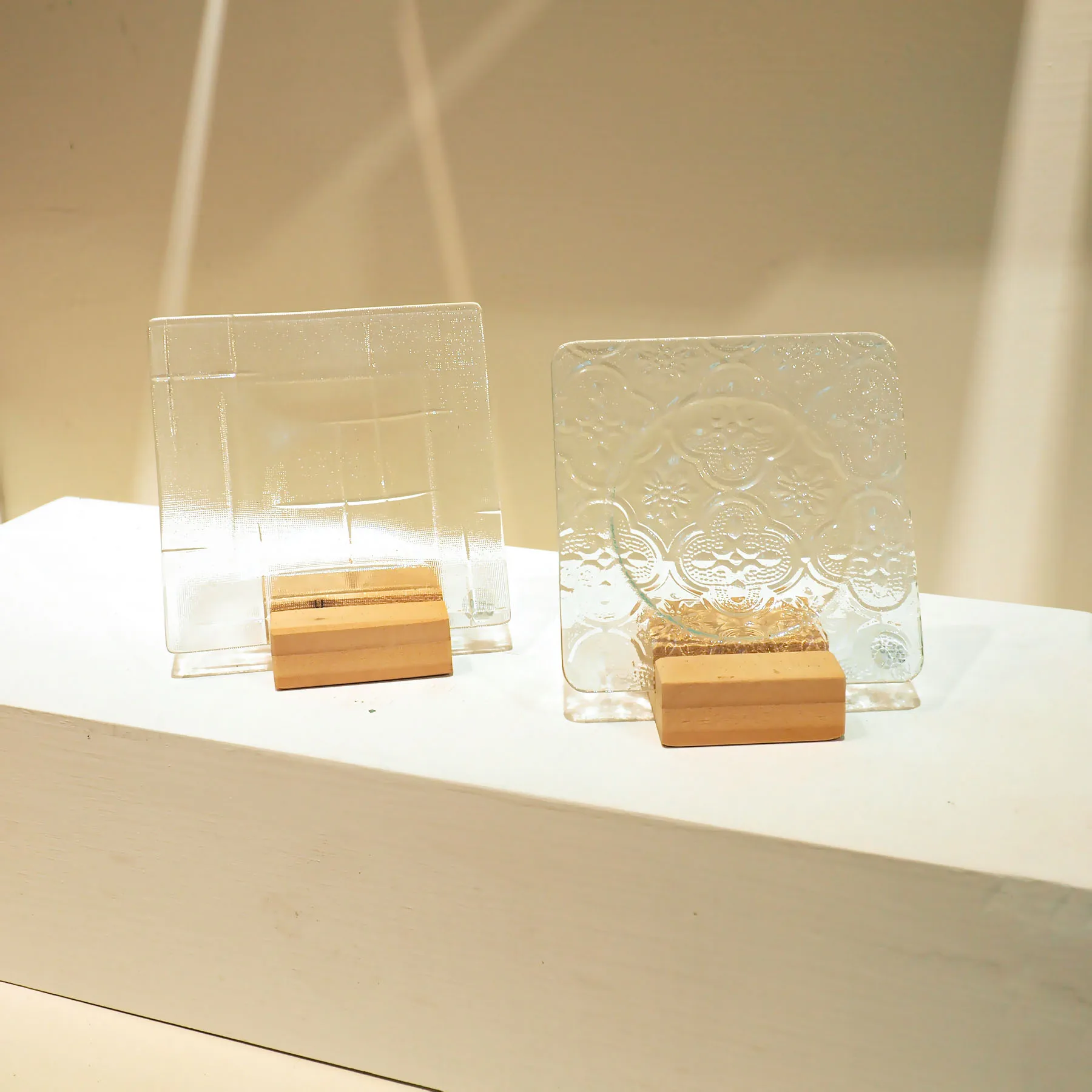 Handmade Glass Plate for for Table Top Decoration