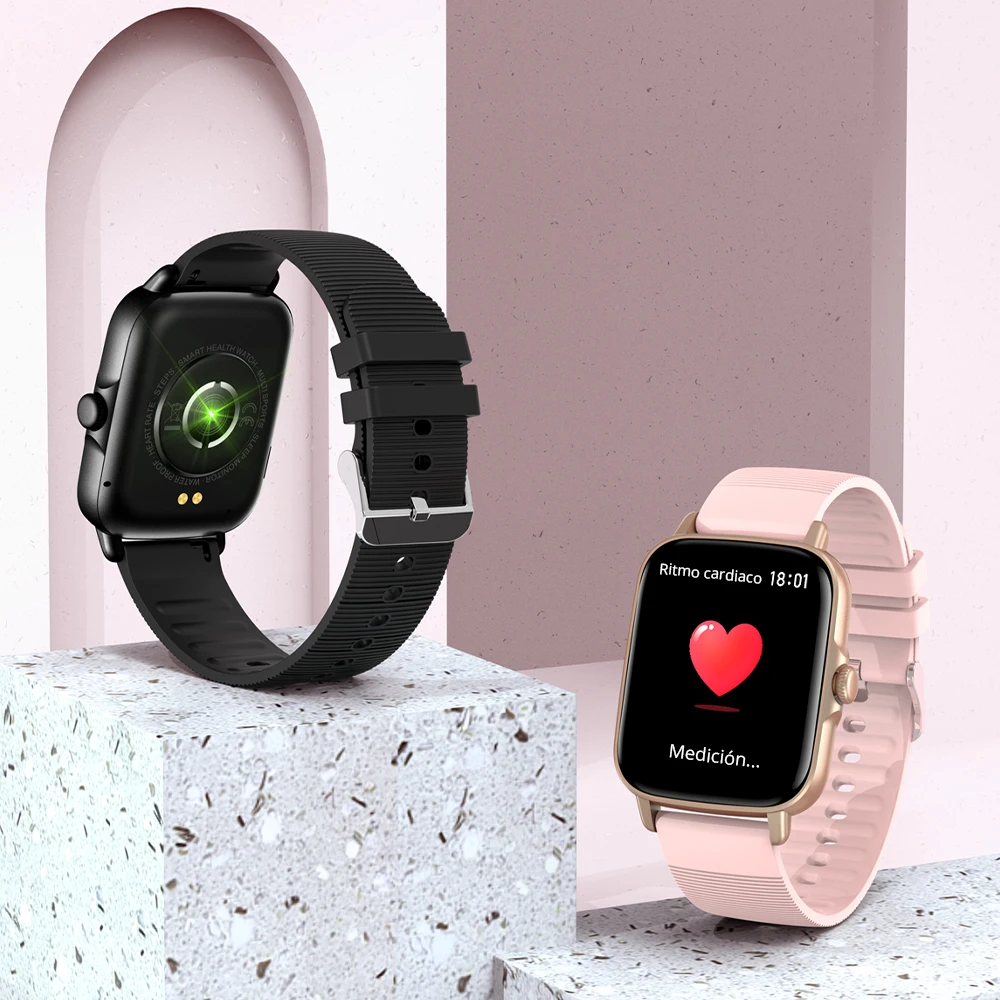 Smartwatch With Blood Pressure Monitor Smart Watch Sugar Monitoring For 10 Year Girl Pink Colour Bracelets Men And Women