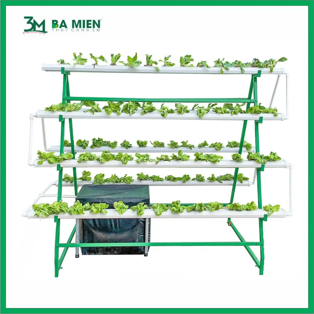 6 Months Warranty Flexible Manufacturing Green White Horizontal Hydroponic Vegetable Growing Equipment