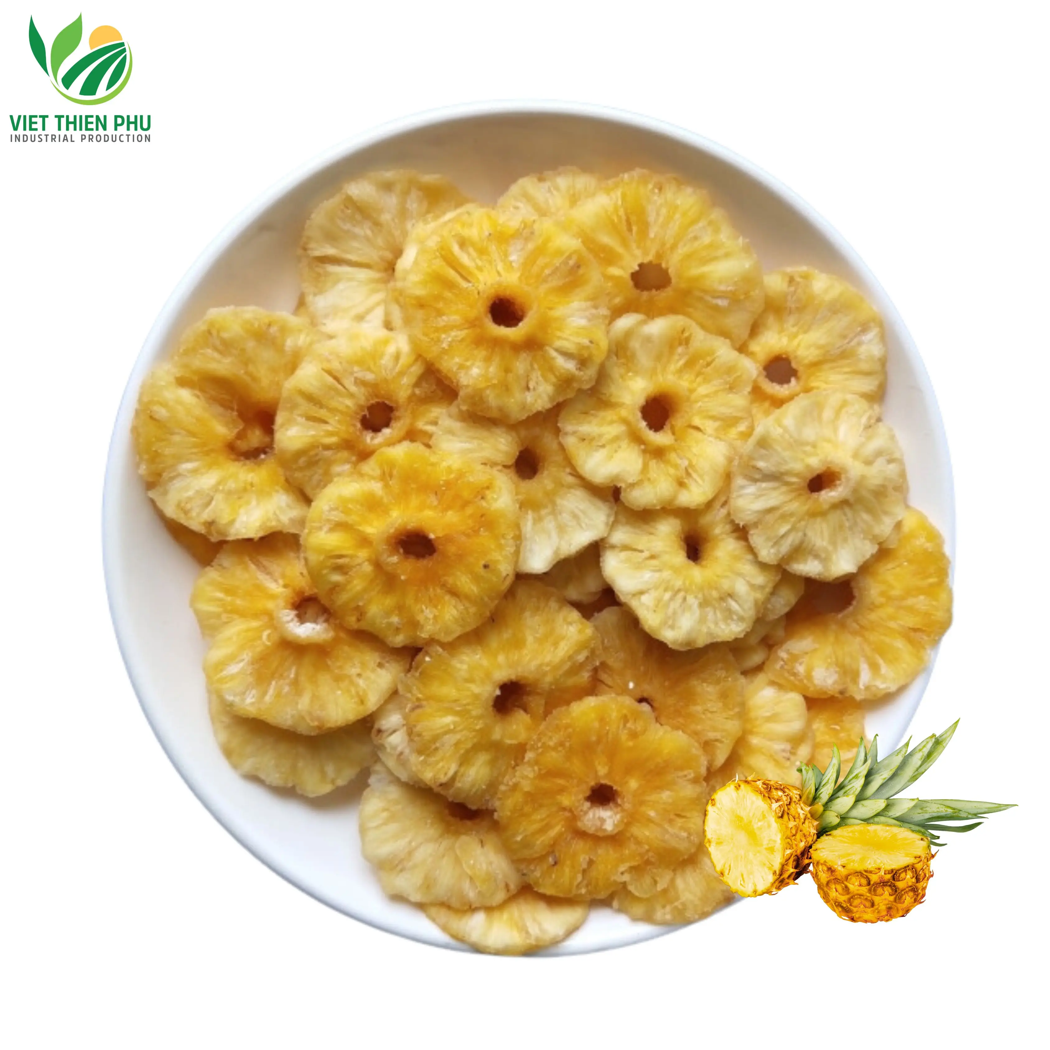 VIET THIEN PHU-Wholesale Natural High Premium Quality Soft Dried Pineapple/ Dried Fruits with The Best Price