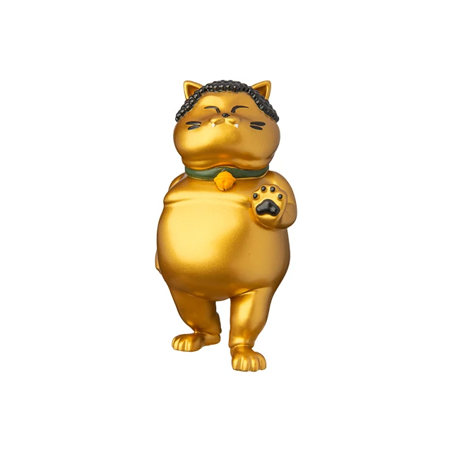[BUDDHACAT] ARTTOY ver.Original Lotus Position Lying down Walking Desired interior design gold buddha cat toy