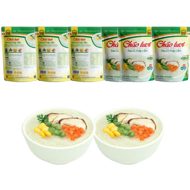 Mixed Vegetables vegetarian recipes High baby product quality  no preservatives fresh porridge ready to eat Vietnamese product