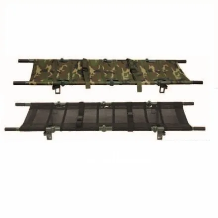 Factory direct foldable patient transfer stretcher with stainless steel board for transferring and carrying.