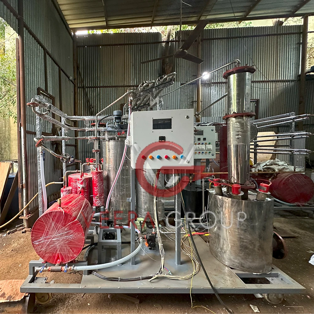 Top Selling Veera MD120C Molecular Distillation Machine Used for Converting Waste Oil to diesel