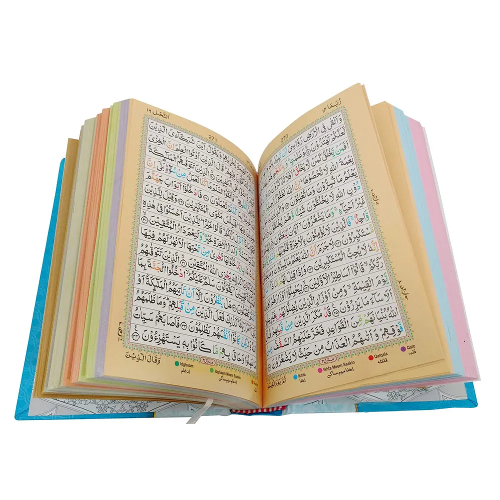 2024 Luxury Regular Size Holy Quran Book OEM Services Learning & Reading Holy Quran Book in Arabic language