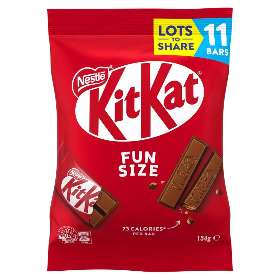 Kit Kat Chunky Milk Chocolate Bar Multipack 4 Pack 160g Bittersweet Candy Biscuit and Fruit Infused Solid Pasty
