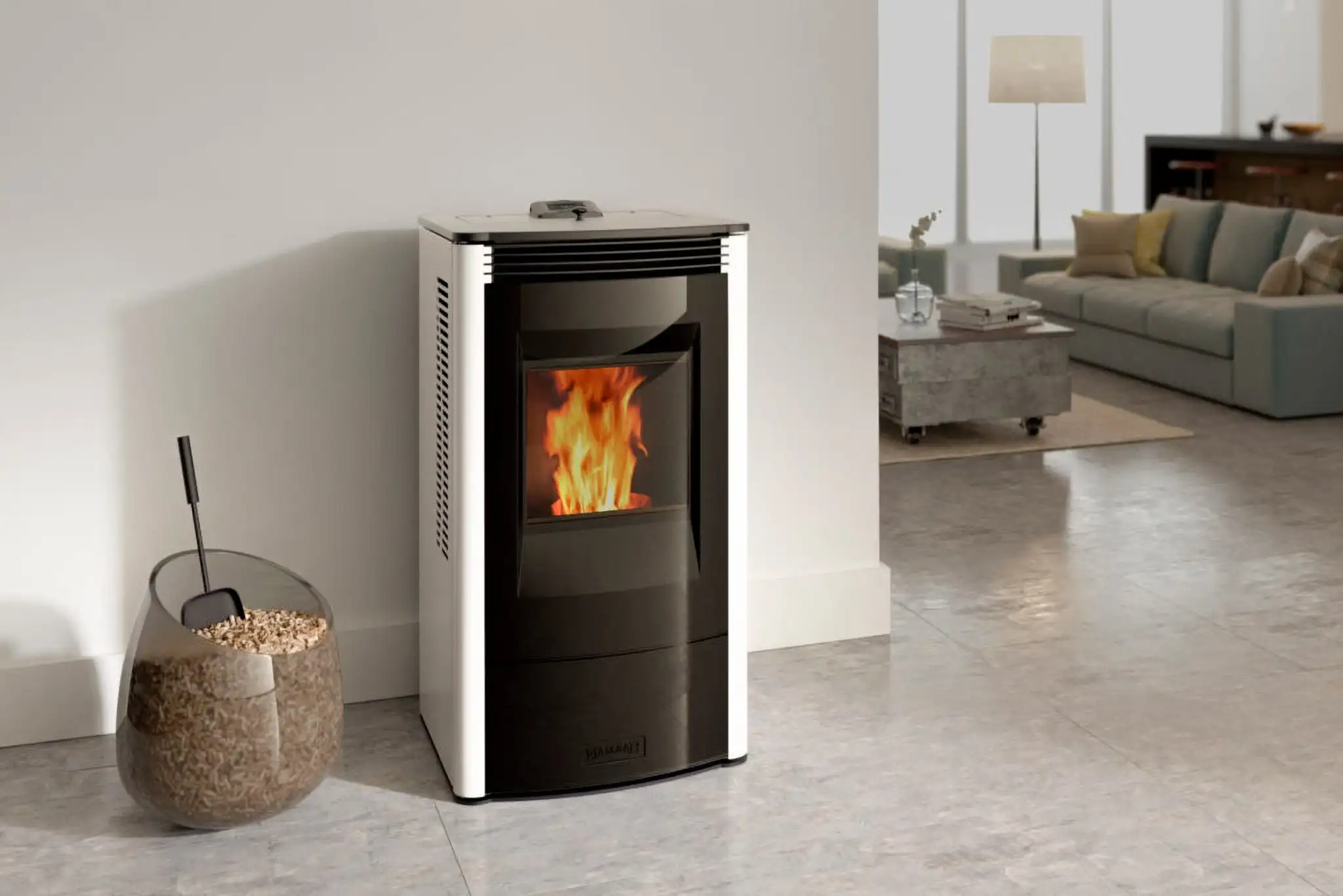 Modern 6KW 8KW 12KW & 24KW Wood Pellet Stove Portable Iron European Stove for Indoor & Outdoor Use for Living Room Heating