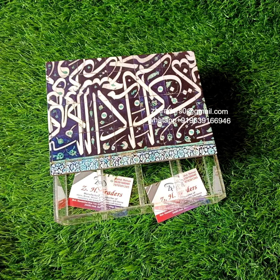 Wooden Acrylic wood arabic calligraphy desgein Chocolate Box eid ramdan Special gift Packaging Box Arabic Style new arylic boxes