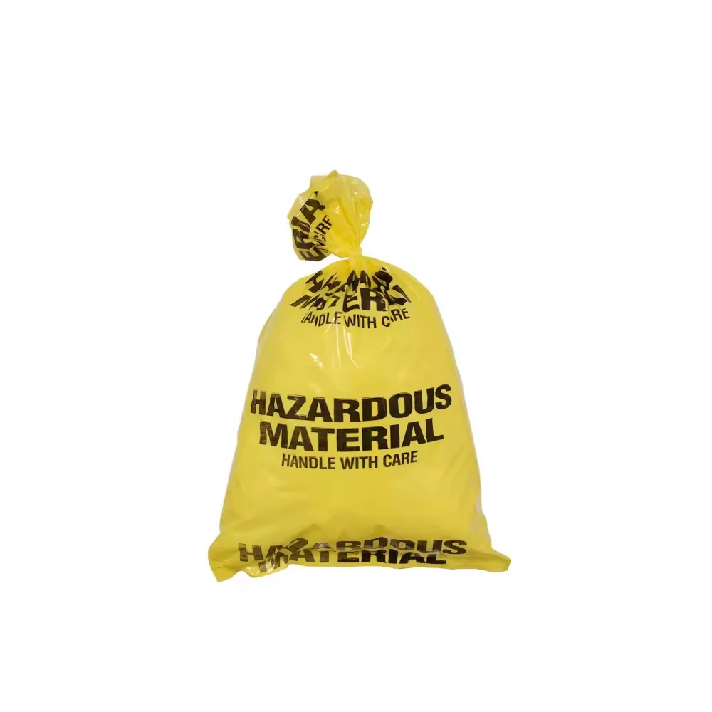 Viet Nam Wholesale Custom Size Polyethylene Yellow Hazmat Hazardous Material Disposal Bags