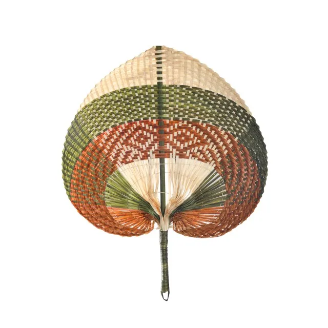 Hot design products natural material bamboo hand fan customize for wedding and home decoration custom hand fan made in Vietnam