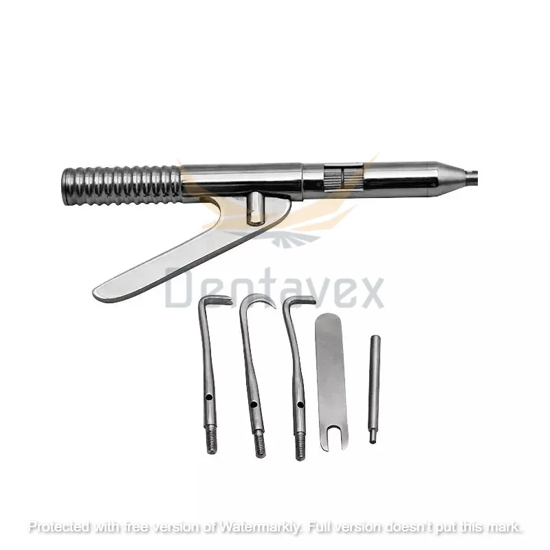 DENTAL AUTOMATIC CROWN REMOVER AND BRIDGE REMOVER WITH 10 TIPS Most Demanding Durable Top Quality Dental Crown Remover