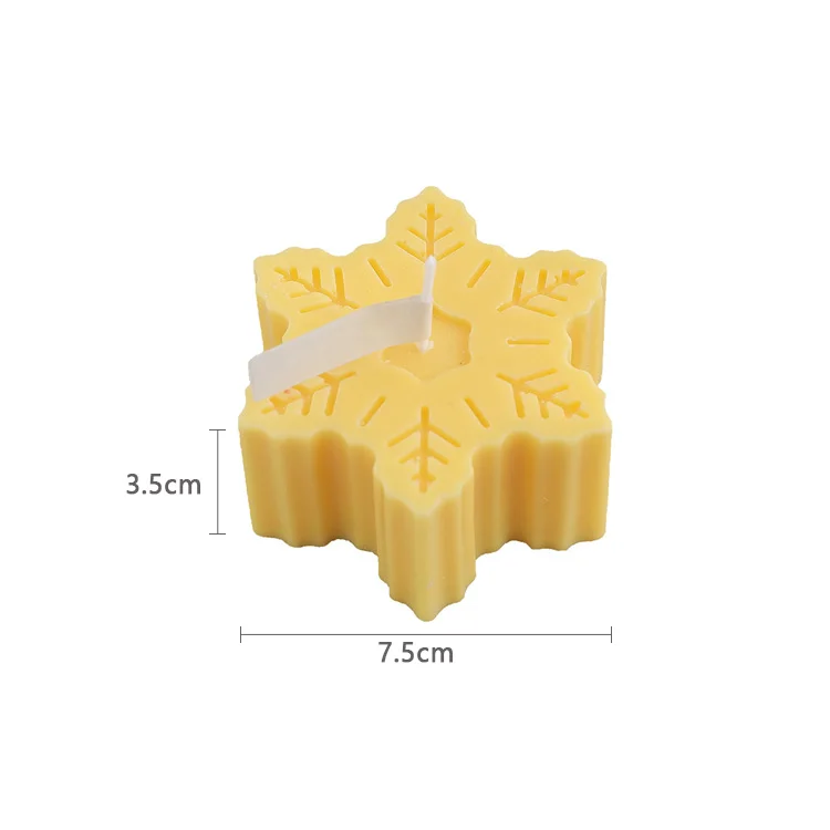Hot Sale China Manufacture Quality Customized Soy Wax Massage Candle Snowflake Shape Scented Other Candles