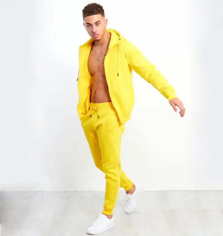 2022 Track Suits Men Sport Tracksuit Set Sew Custom Logo Mens Tracksuit Pants Men