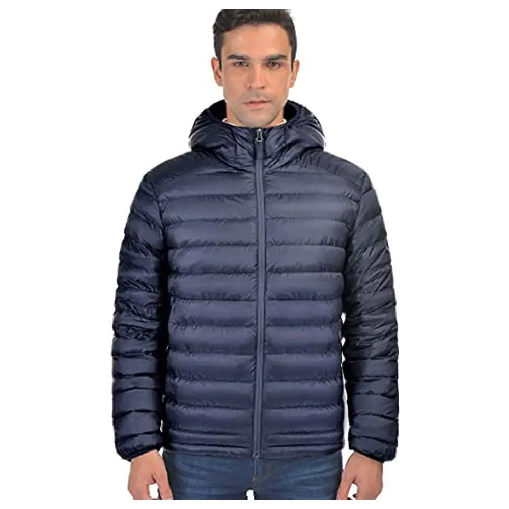 Low MOQ Men Winter Jacket Windbreak Warm Windproof Down Padded Coats Male Stand Collar Puffer Jacket With Zipper Hood