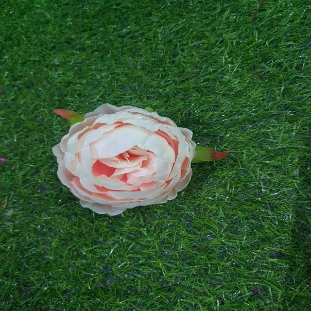 Artificial silk Cabbage Roses Silk Tea Rose Artificial Peony Flower Head for home Wedding Centerpieces Arrangement party  flower