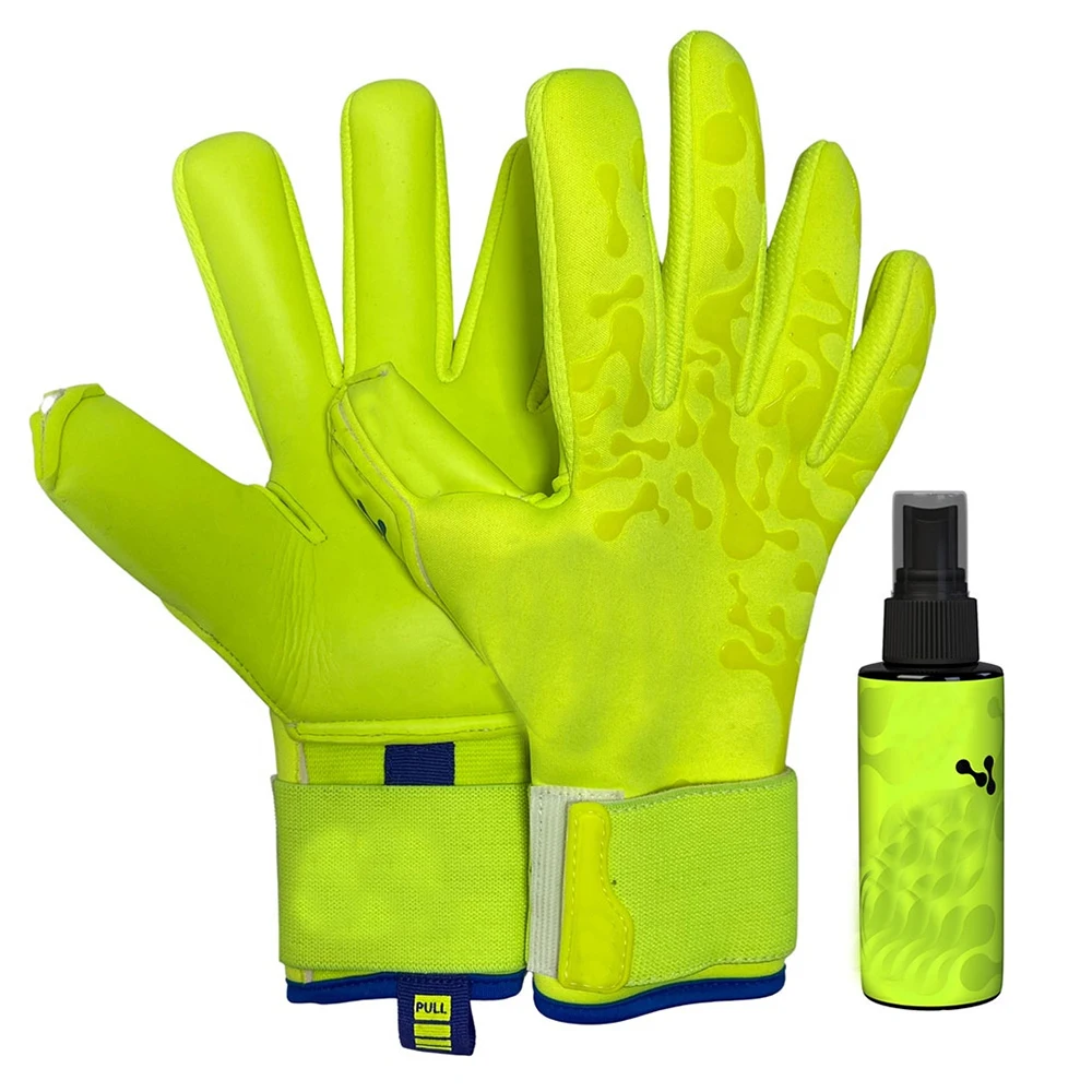 Hot sale goalkeeper gloves professional protect latex knitting Nylon football soccer goalkeeper gloves