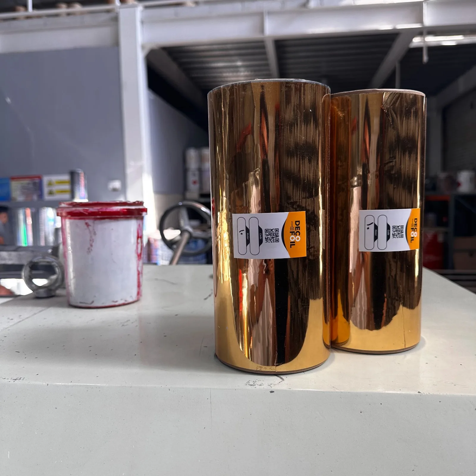 Golden Foil Metallized Holographic Film for Interior Decoration