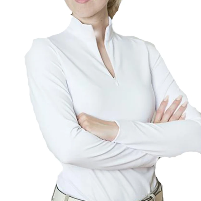 Wholesale Custom Made High Quality Equestrian Horse Riding Shirt For Women in low price