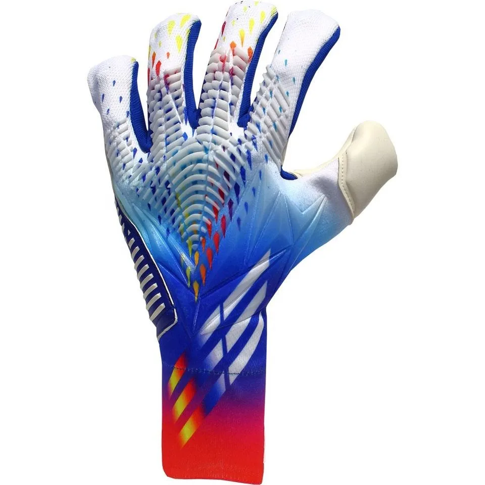 Super Soft German Latex Predator Guard Goalkeeper Gloves Football Professional Goalkeeper Gloves With Finger Protection