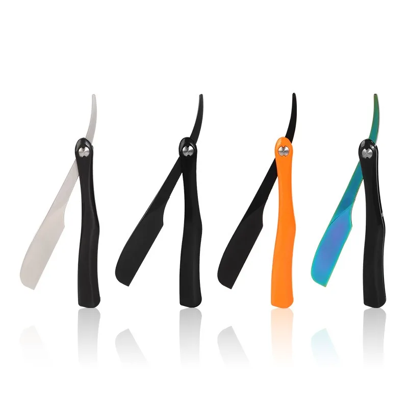 Manual Shaving Razor 4 Colors Men Razor High Quality Professional Barber Hair Cut Razor Change 77 Blade Type Shaving Knife