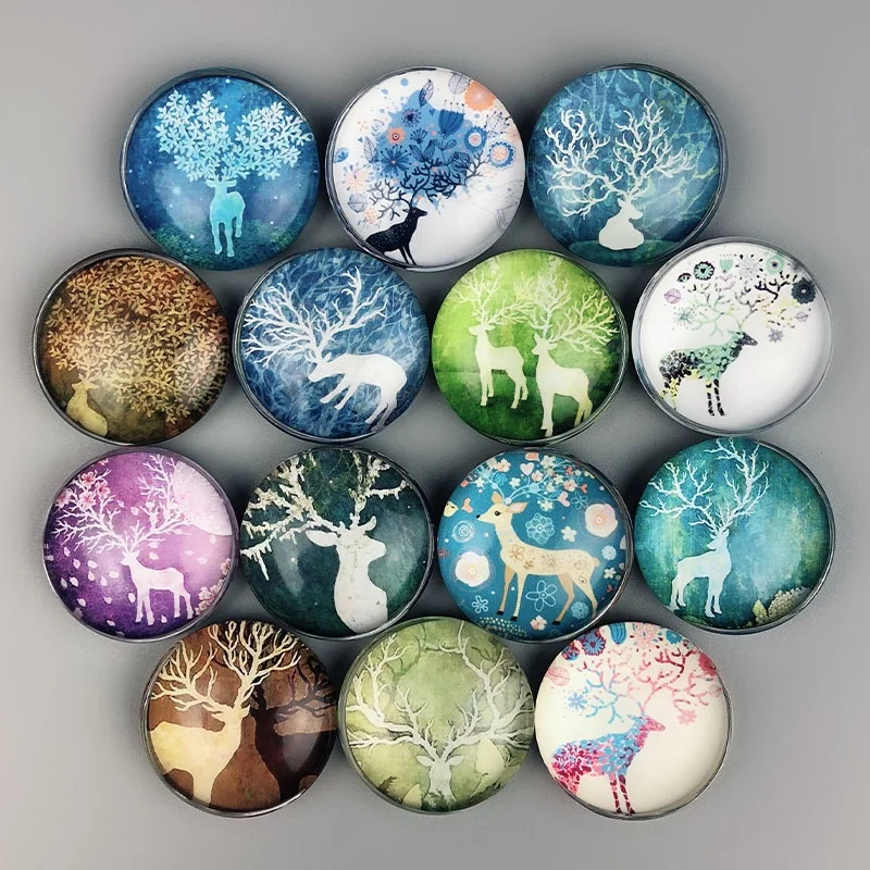 WINER M&G Kitchen Crystal Customized Round Shape Fridge Magnets with different patterns