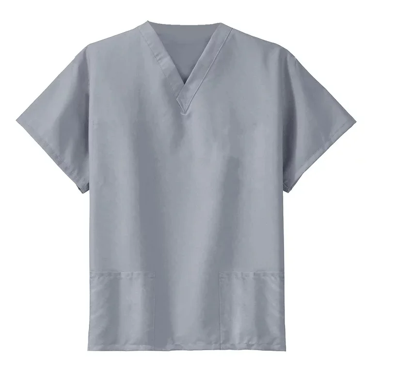 Unisex High Quality ANNO Colourful Hospital Scrubs T-shirts Uniform for Female Staff Medical Clinic-Knitted Fabric Dental clinic