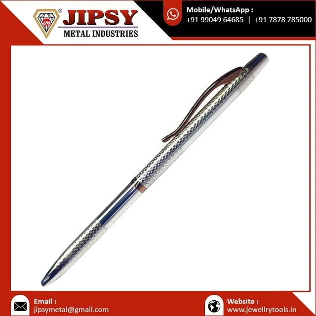 Best Quality Silver Pen With Logo Customized Silver Pen Promotion Use Corporate Office Use