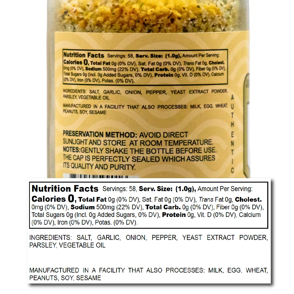 FUMI Japanese Garlic Salt -  Gourmet Seasoning for Culinary Delights - Umami Seasoning Mix - Blend of Salt, Garlic and Spices