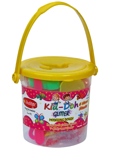 Top Sell  2022 Kid Doh Glitter Bucket with 6 Color and Other Equipment Glitter Bucket By Indian Suppliers