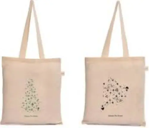New Design Print Organic Cotton Canvas Shopping Bag With Customized Durable Cotton Canvas Tote Bag At Wholesale For Cheap Price