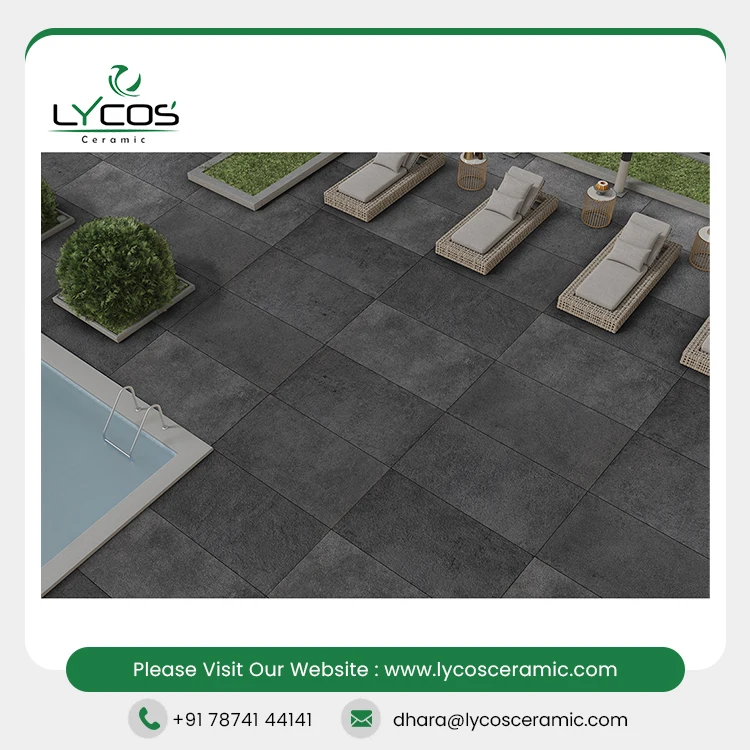 New Design Porcelain Floor Tiles Bramhaputra Graphite Indoor Tiles For Home Floor Decor