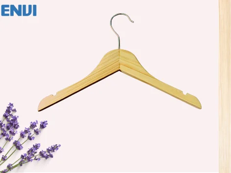 Wooden clothes hanger with best price, natural pine wood from Vietnam, ensure export standards