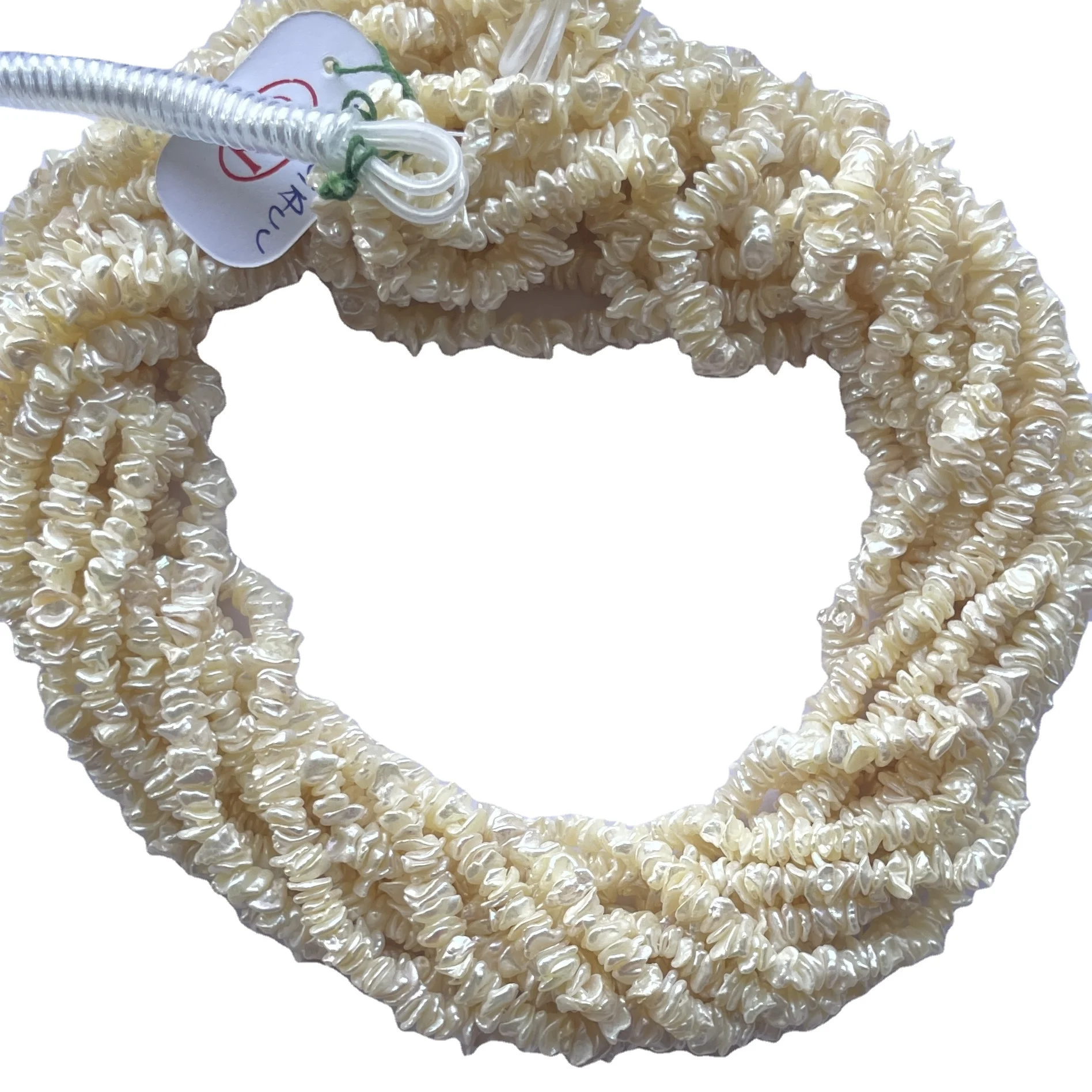 4-8mm Natural White Color Freshwater Pearl Stone Chips Beads Strand Pearl Beads For Jewelry Making Pearl Jewelry Wholesale