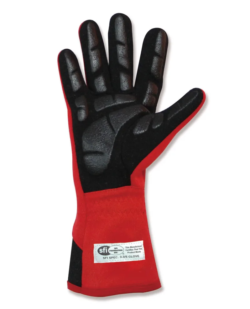Beltenick SFI Approved Red Color Racing Car Gloves With Fire Retardant Material GLN-400