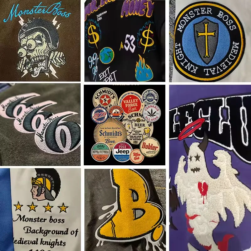 Factory Manufacturer High Quality Chenille Embroidery Men College Custom Baseball Bomber Letterman Bomber Varsity Jacket