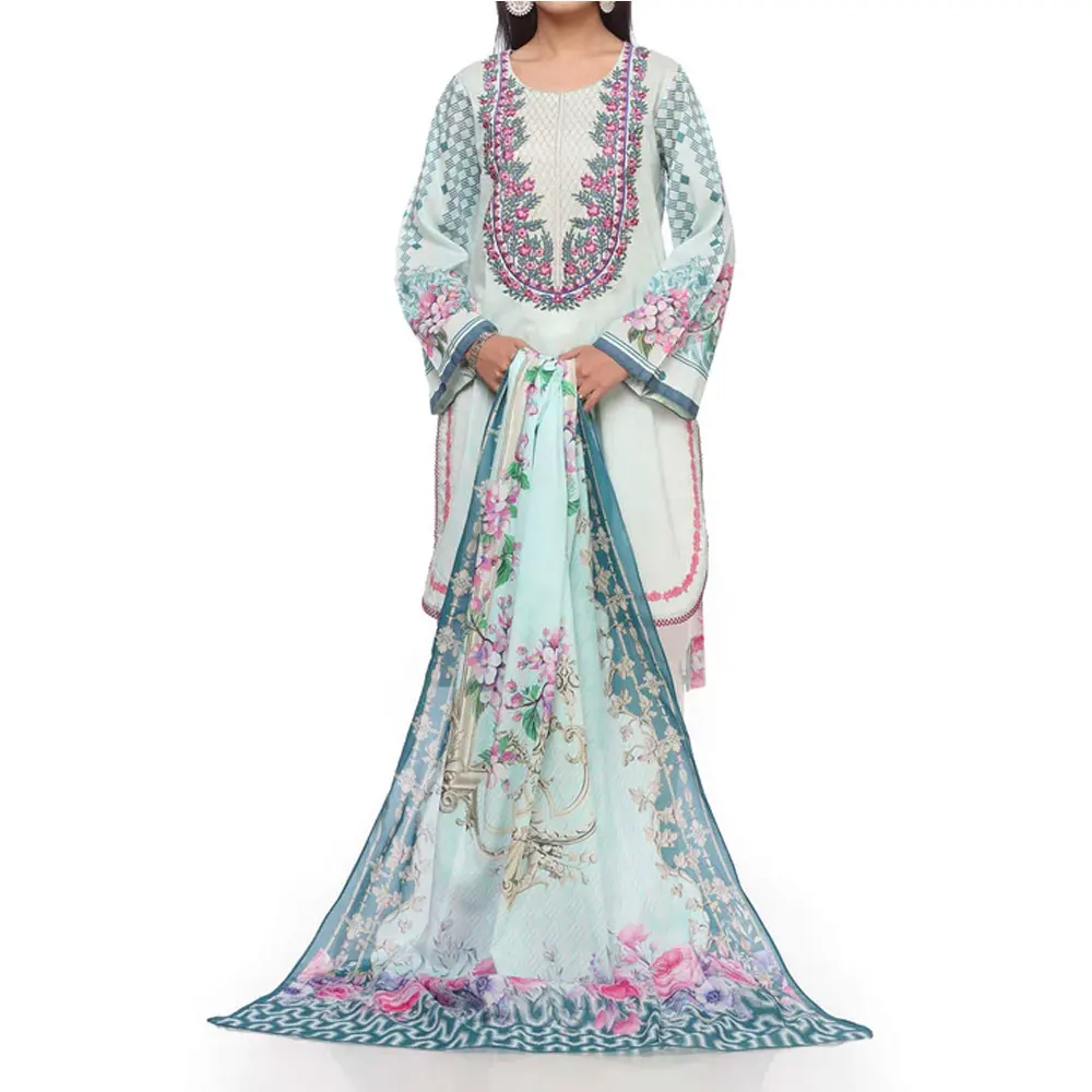 Fashion Women Summer Casual Pakistani Dress Traditional Indian Pakistani Islamic clothing Salwar kameez