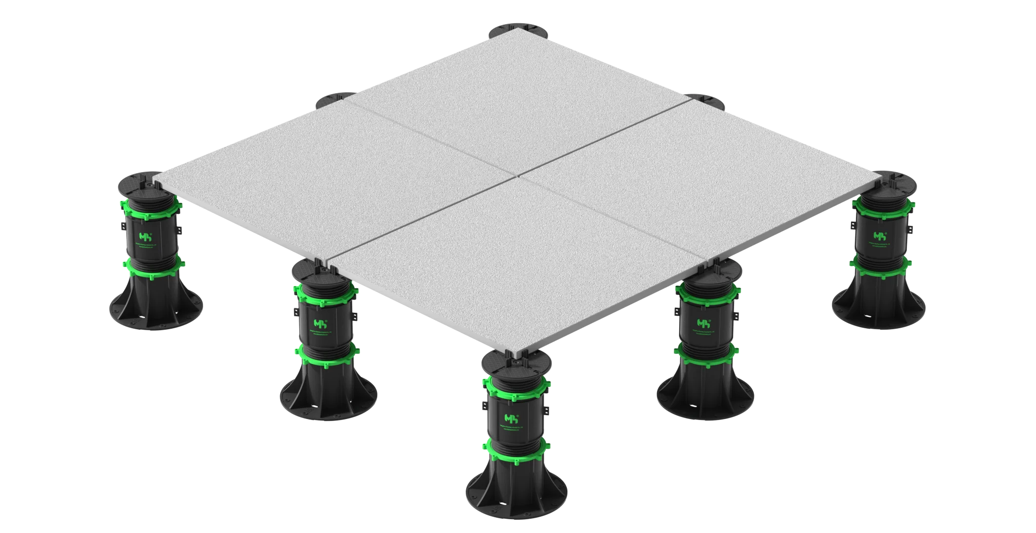 Seat height tile pedestal adjustable raised floor support plastic pedestal