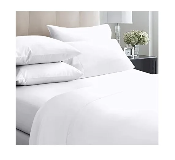 White Cotton Linen king size bed sheet bedding sets Home Textile Bed Sheets Wholesale Manufacturer