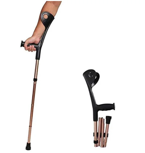 aluminum foldable walking adjustable using pair of elbow crutch ergonomic manufacturers days price for adults