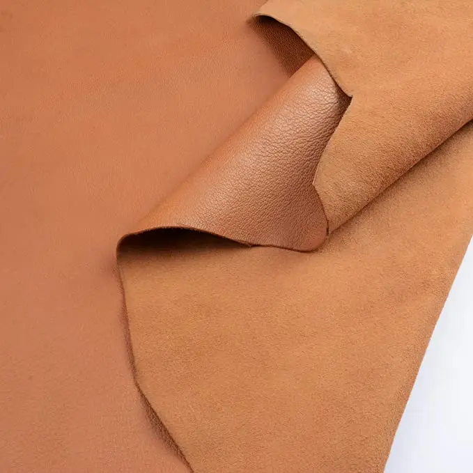 Leather Hide - Full Grain Cow Skin Leather - Upholstery Fabric for Furniture - Tooling Leather Sheet for Bookbinding and Craftin