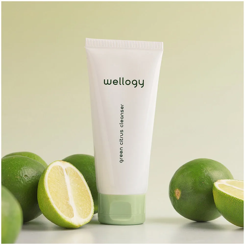 Korean Skin Care Facial Cleanser WELLOGY GREEN CITRUS CLEANSER Mild Irritation to Skin Contains Citrus Extracts