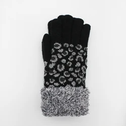 Double Layer Knitted Gloves For Women