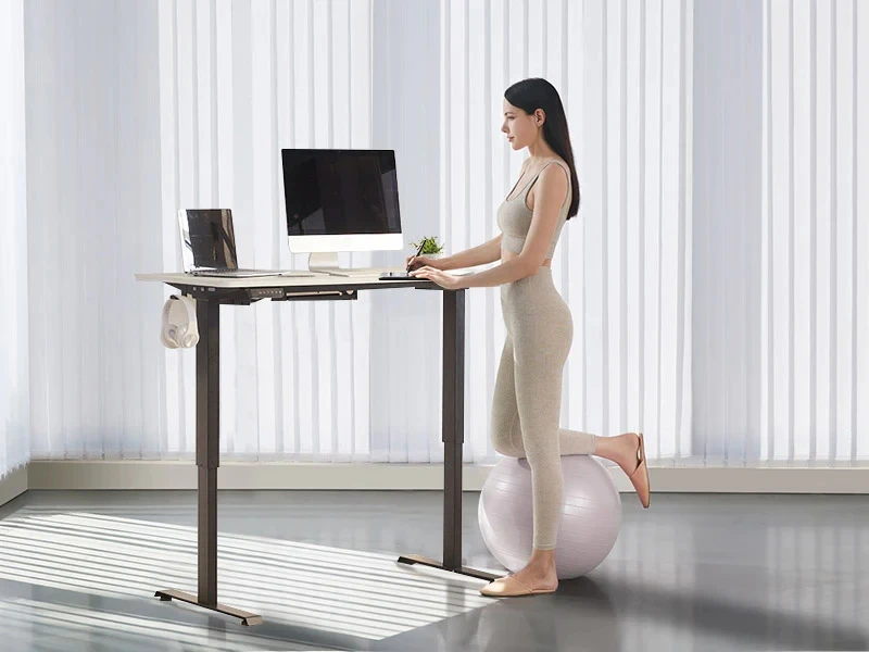 Factory Adjustable Standing Desk Stand up Mechanism Height Office Table Metal Single Motor Office Furniture Modern School Desk