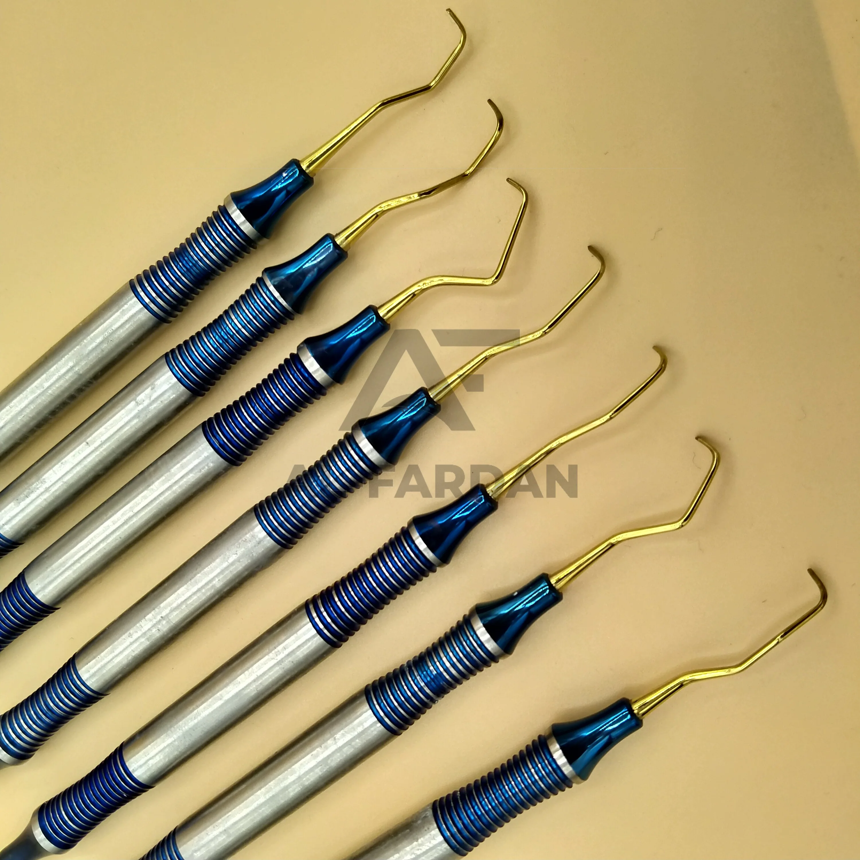 Tooth Cleaning Tools Point Gold Garacey Scalers Curettes Professional Dental Curettes Instruments Stainless Steel